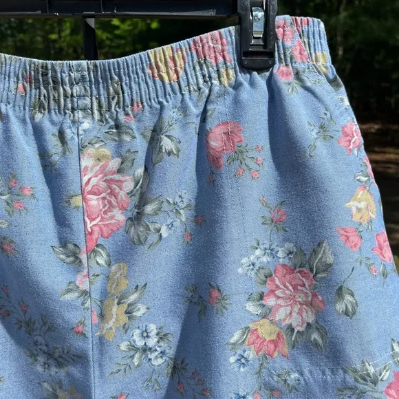 90s Alfred Dunner Floral Shorts Size 12 - Picture 6 of 11